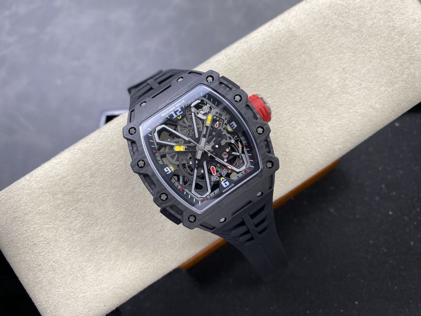 Richard Mille RM 035 RM35 Carbon composite 43.15 x 49.95 mm Skeleton / openworked CLEAN Factory Configuration 2B0F7B 1:1 Superclone