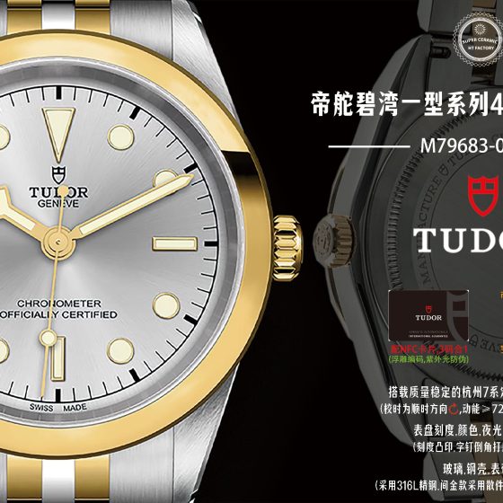 Tudor Black Bay 22 mm HT Factory Configuration C5E389 1:1 Superclone