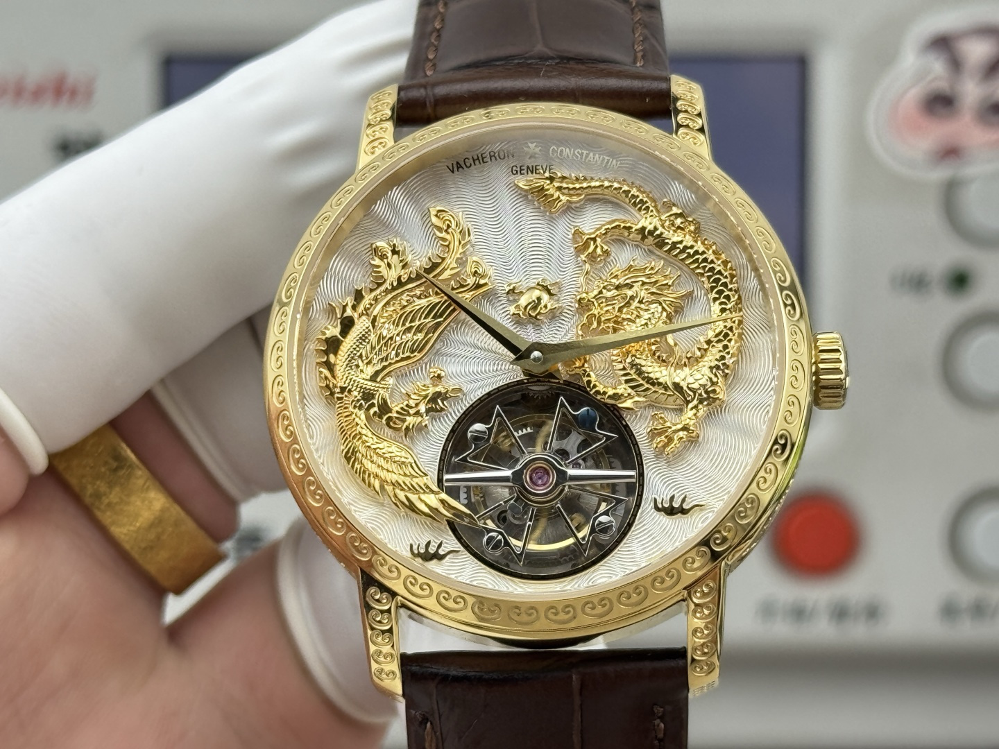 Vacheron Constantin Traditionnelle Rose-gold tone Black dial 41 mm Tourbillon Manual-wind ANT Factory Configuration 28CC15 1:1 Superclone - Image 7