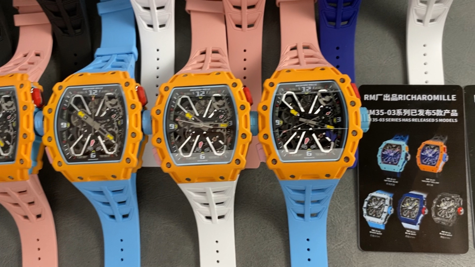 Richard Mille RM 035 RM35 Carbon composite 43.15 x 49.95 mm Skeleton / openworked CLEAN Factory Configuration 0CFAF3 1:1 Superclone