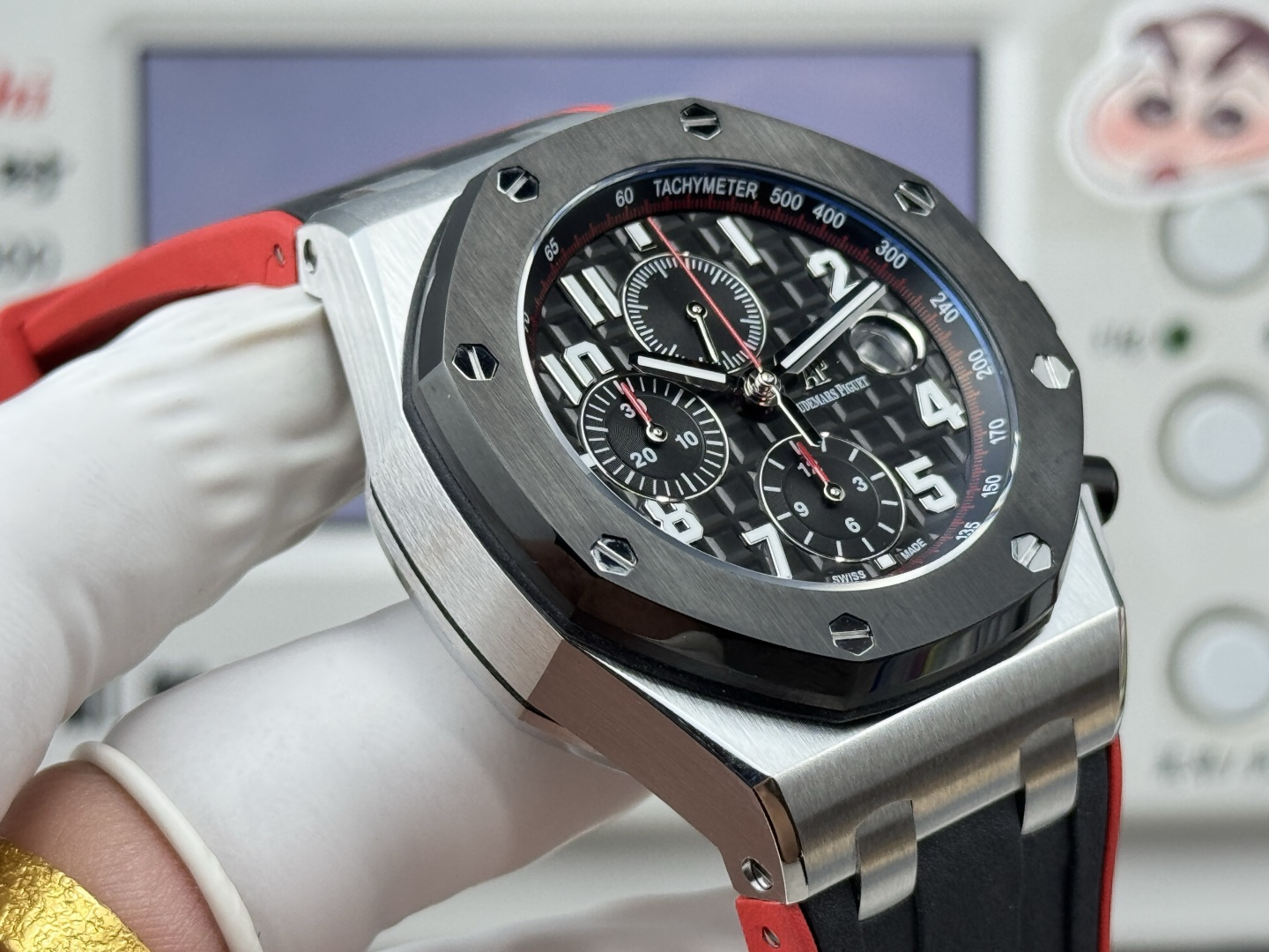 Audemars Piguet Royal Oak Offshore 26470 Stainless steel Rubber strap 42 mm Chronograph LS Factory Configuration 150FA6 1:1 Superclone - Image 8