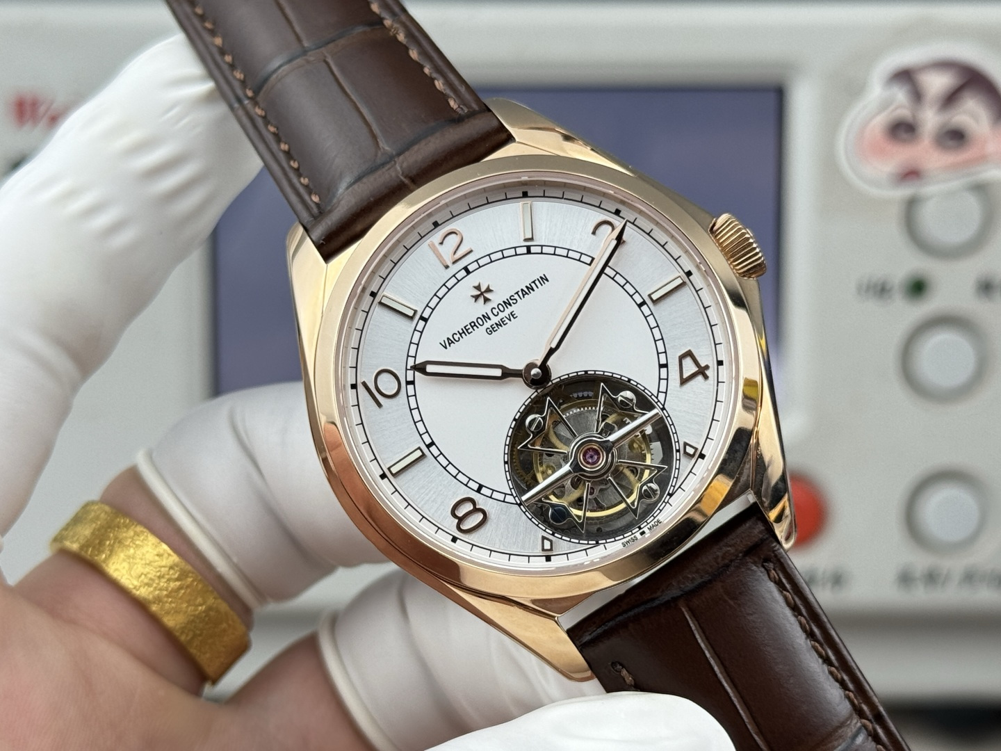 Vacheron Constantin Fiftysix tourbillon - 41 mm - Pink Gold Watch 6000E/000R-B488 (X60R2316) 1:1 Superclone - Image 3