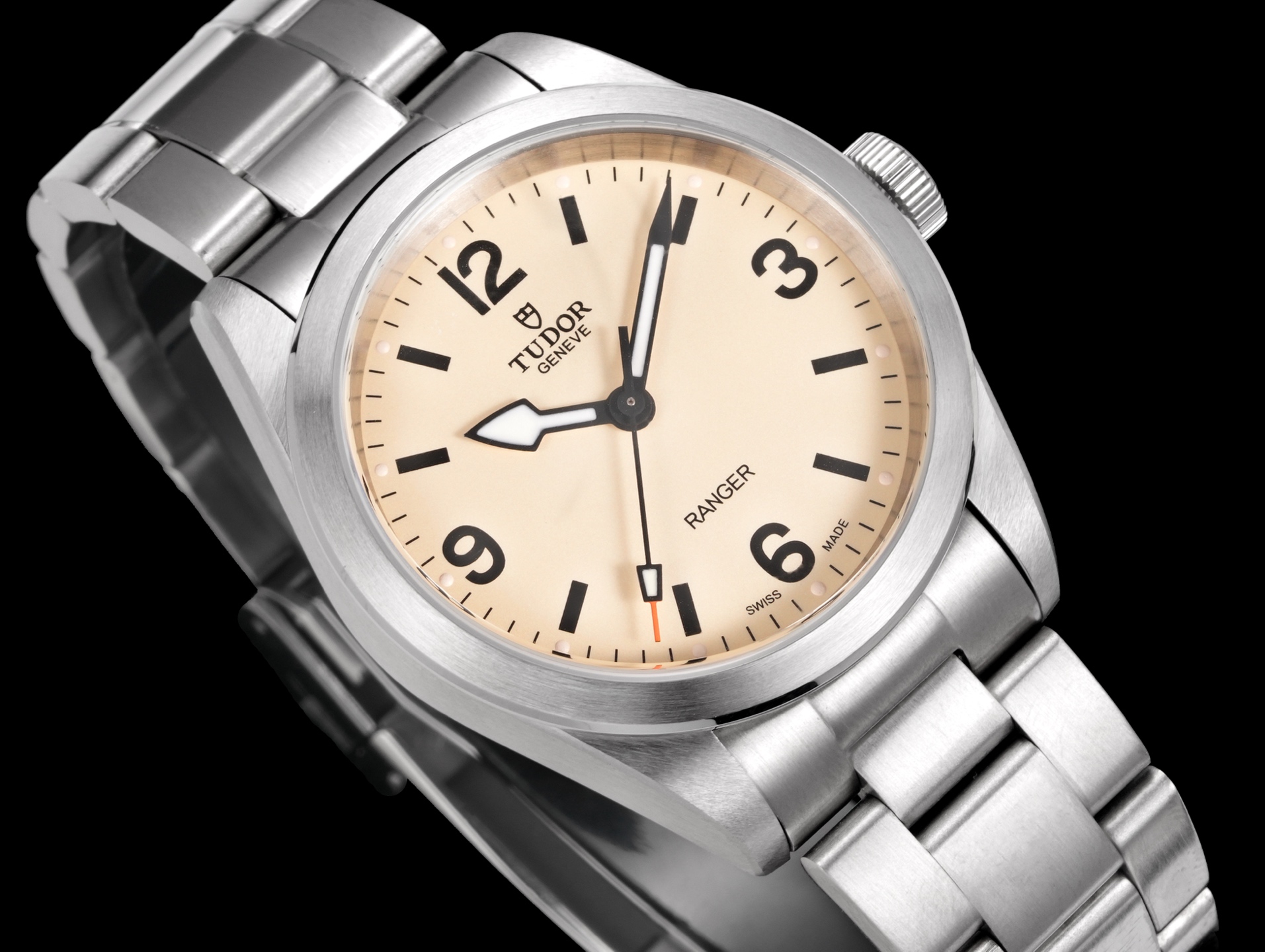 Tudor Ranger watch - 39mm steel case, Beige domed dial - m79950-0008 1:1 Superclone - Image 17