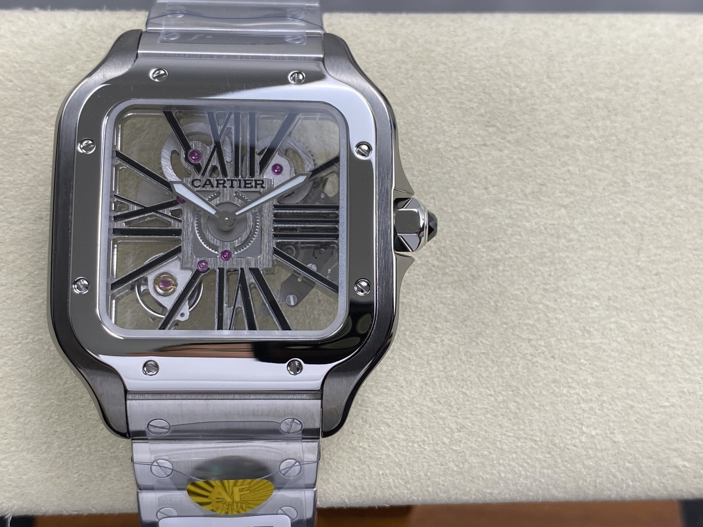 Cartier Santos de Cartier Skeleton 39.8 mm AF Factory Configuration 58CF17 1:1 Superclone - Image 5