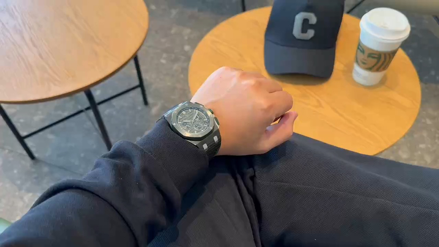 Audemars Piguet Royal Oak Offshore 26420 316 Stainless Steel Rubber strap 44 mm Date display LS Factory Configuration AB7C79 1:1 Superclone