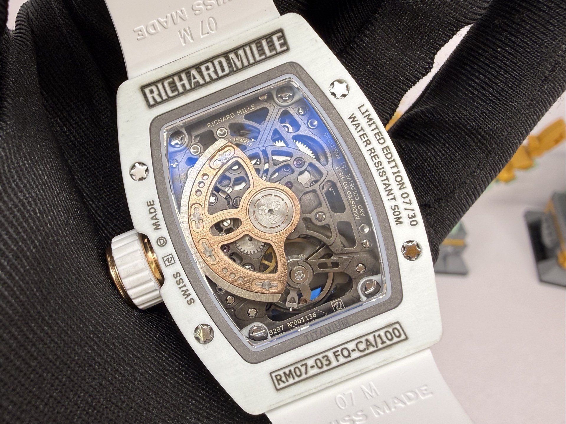 Richard Mille RM 07 RM07-03 Carbon composite Configuration E56B05 1:1 Superclone - Image 8