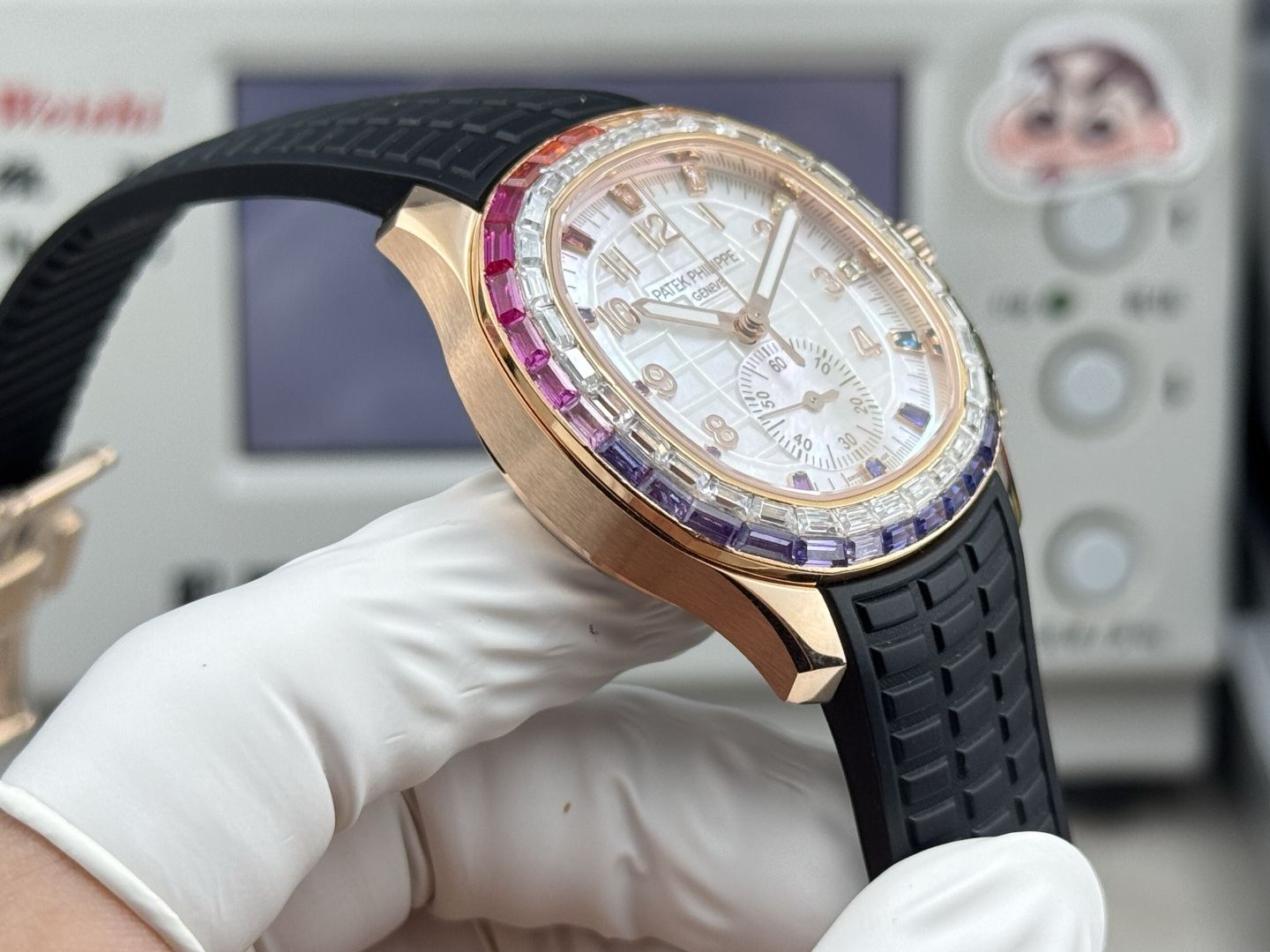Patek Philippe Aquanaut Luce 7968/300R-001 Rainbow Chronograph 1:1 Superclone - Image 200