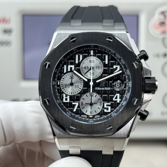 Audemars Piguet Royal Oak Offshore 26470 Stainless steel Rubber strap 42 mm Chronograph LS Factory Configuration B932FD 1:1 Superclone
