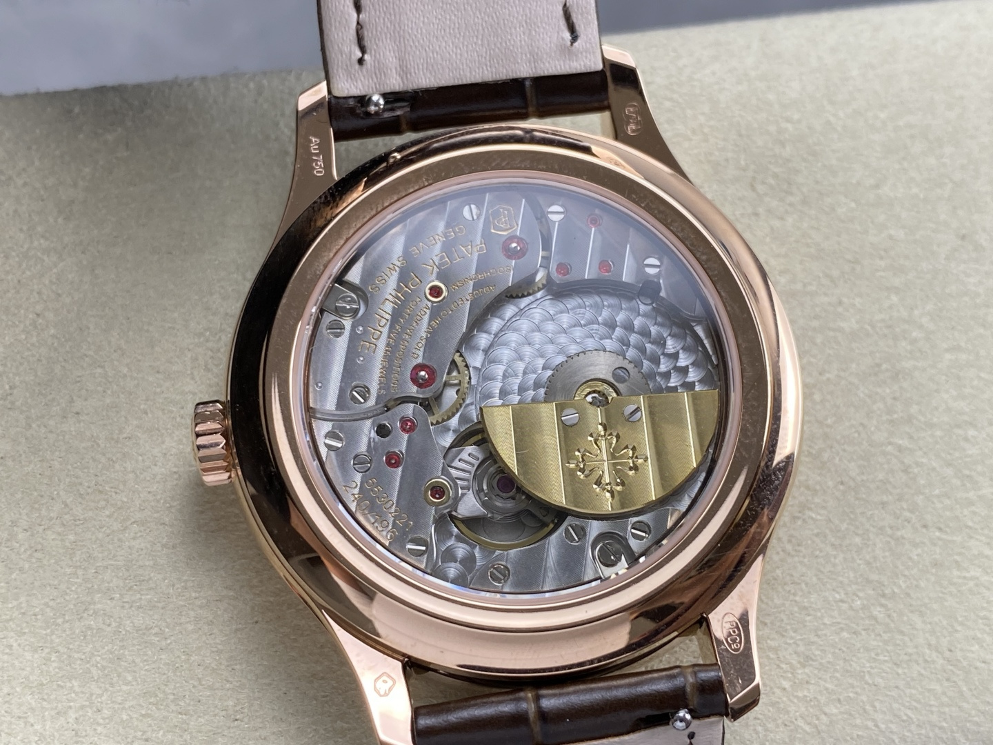 Patek Philippe Grand Complications Leather strap 39 mm Moon phase Automatic 3K Factory Configuration 629021 1:1 Superclone - Image 8