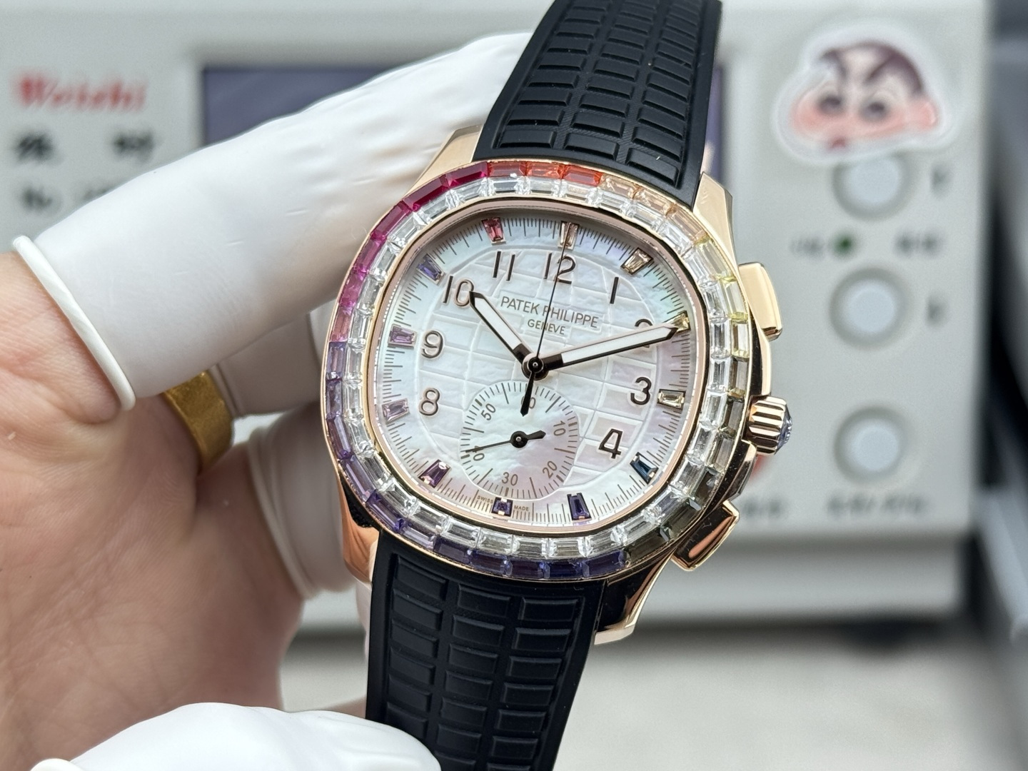 Patek Philippe Aquanaut Luce 7968/300R-001 Rainbow Chronograph 1:1 Superclone - Image 106
