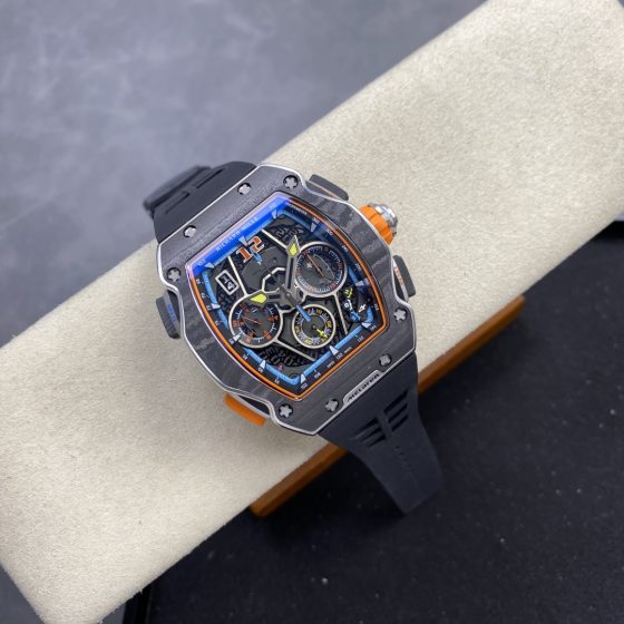 Richard Mille RM 065 RM65-01 Blue dial Rubber strap Chronograph Automatic Configuration 81F608 1:1 Superclone