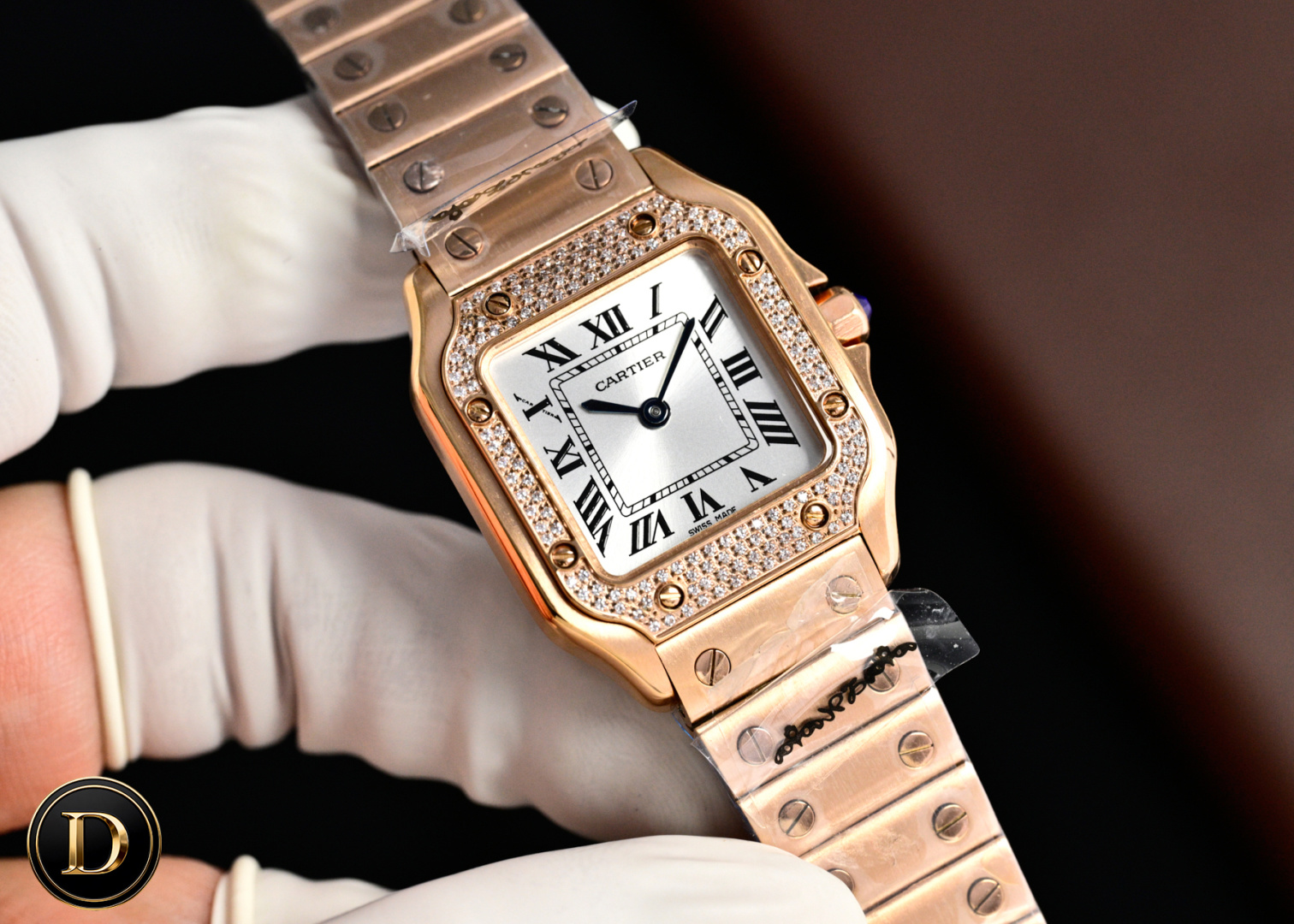 Cartier Santos Stainless steel Silver dial 27 x 34.4 mm TW Factory Configuration 73B8BD 1:1 Superclone - Image 5