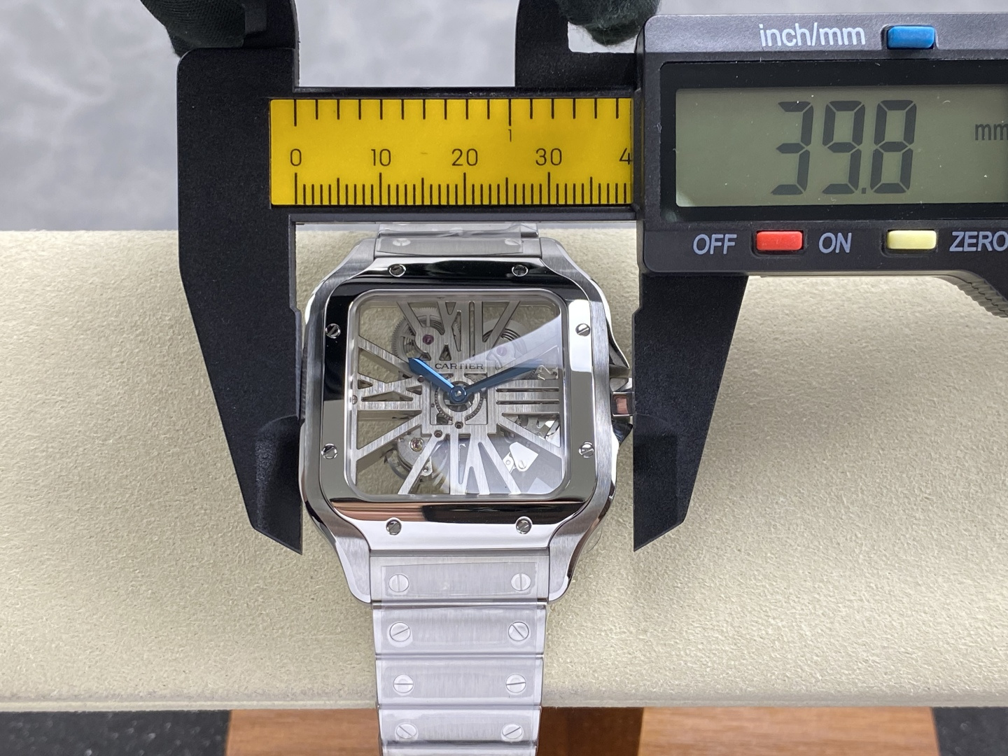 Cartier Santos de Cartier Skeleton Stainless-steel bracelet Configuration 81CD00 1:1 Superclone - Image 8