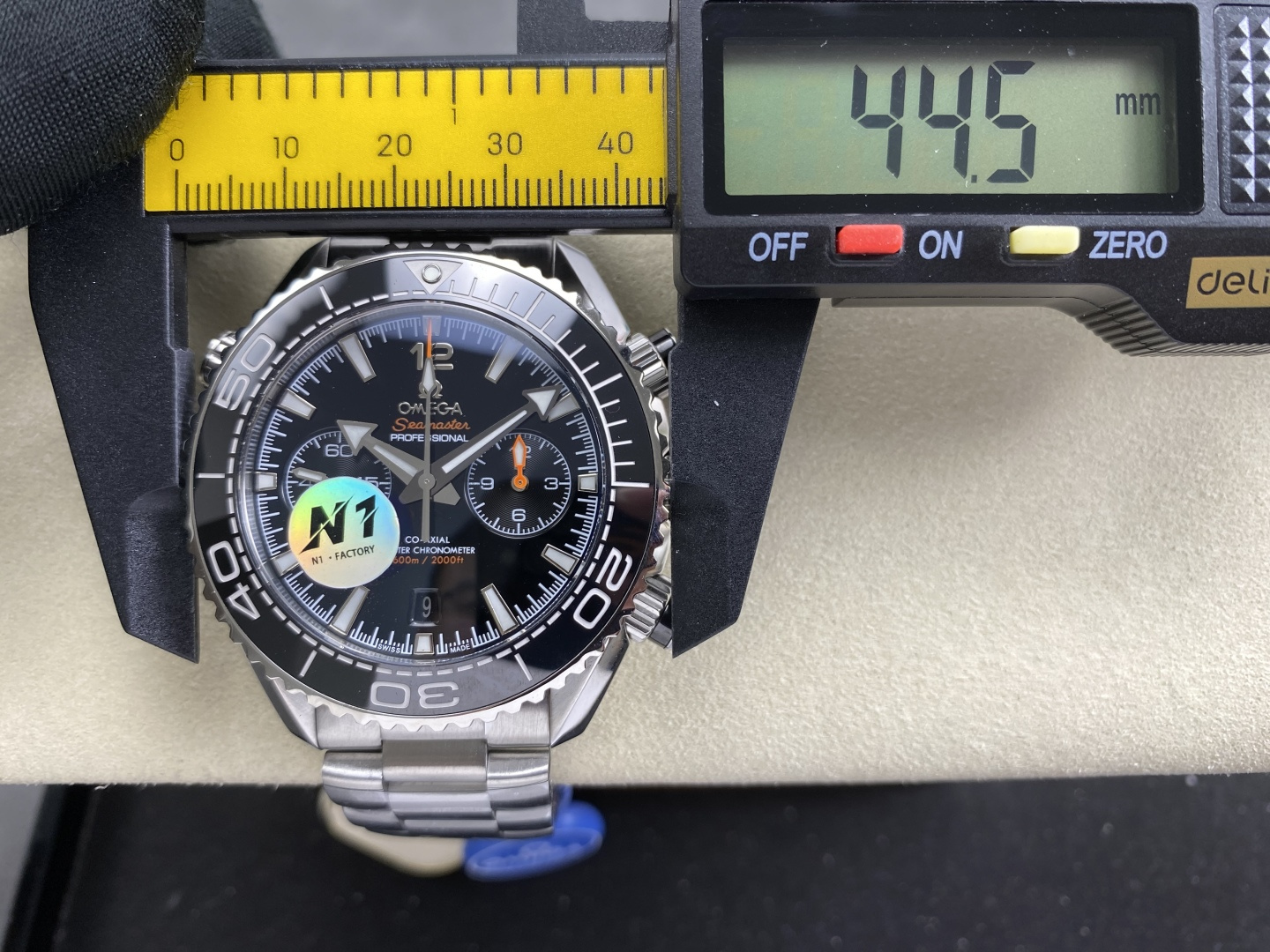 Omega Seamaster Planet Ocean 600M Co-Axial Master Chronometer Chronograph 45.5 mm 215.30.46.51.01.001 1:1 Superclone - Image 7
