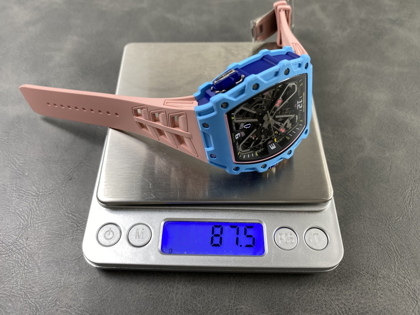 Richard Mille RM 035 RM35 Carbon composite 43.15 x 49.95 mm Skeleton / openworked CLEAN Factory Configuration FDC8A8 1:1 Superclone - Image 6