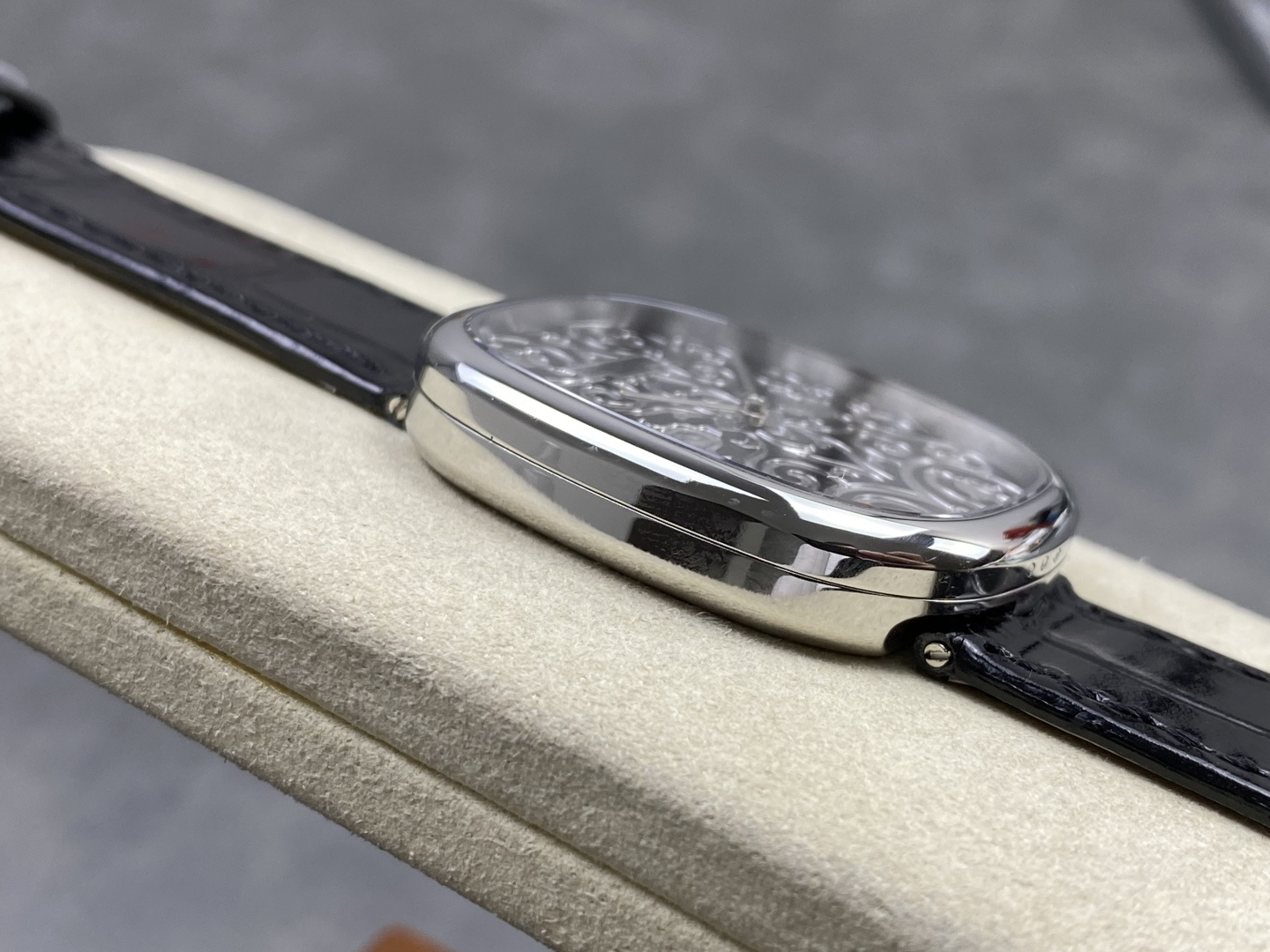 Patek Philippe Golden Ellipse 5738/51G-001 Hand-Engraved Enamel Dial 1:1 Superclone - Image 5