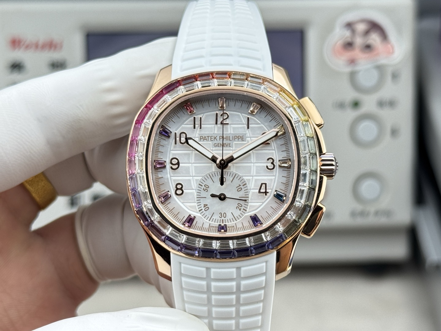 Patek Philippe Aquanaut Luce 7968/300R-001 Rainbow Chronograph 1:1 Superclone - Image 80