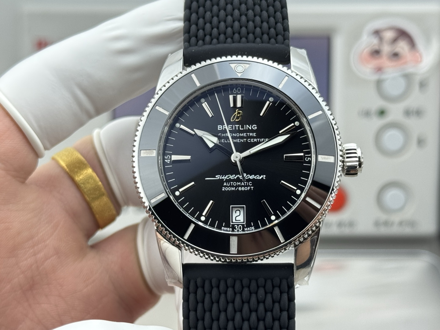 Breitling Superocean Heritage Rubber strap 42 mm GF Factory Configuration 2D53B1 1:1 Superclone
