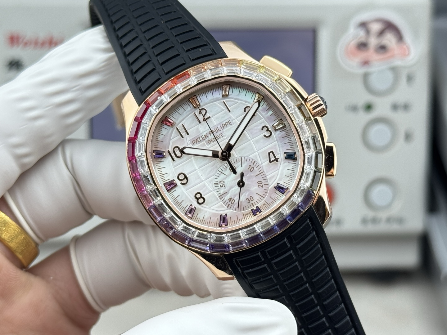 Patek Philippe Aquanaut Luce 7968/300R-001 Rainbow Chronograph 1:1 Superclone - Image 89