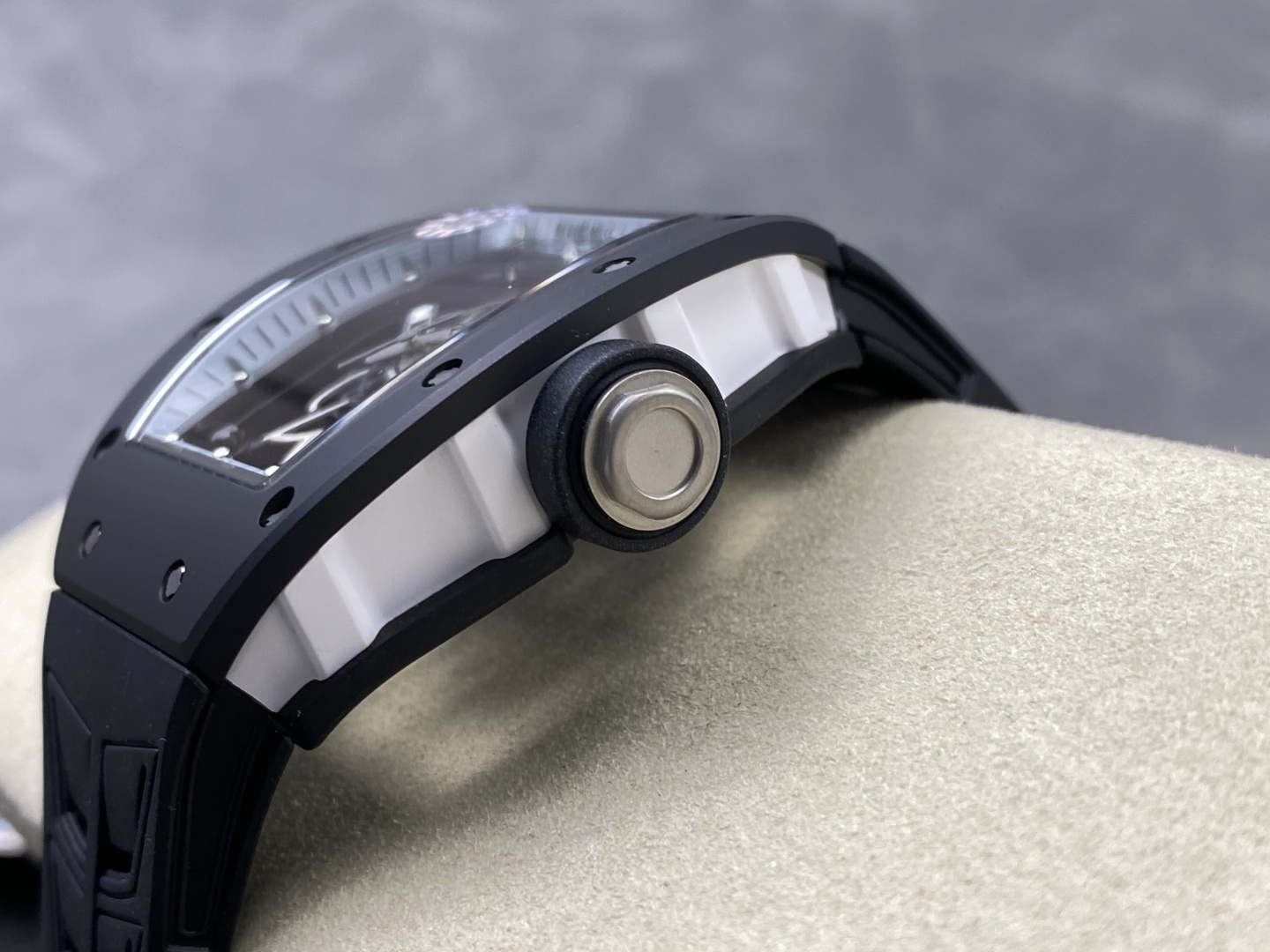 Richard Mille RM 055 RM055 Black Ceramic 42.70 mm Manual-wind ZF Factory Configuration AA7835 1:1 Superclone - Image 3