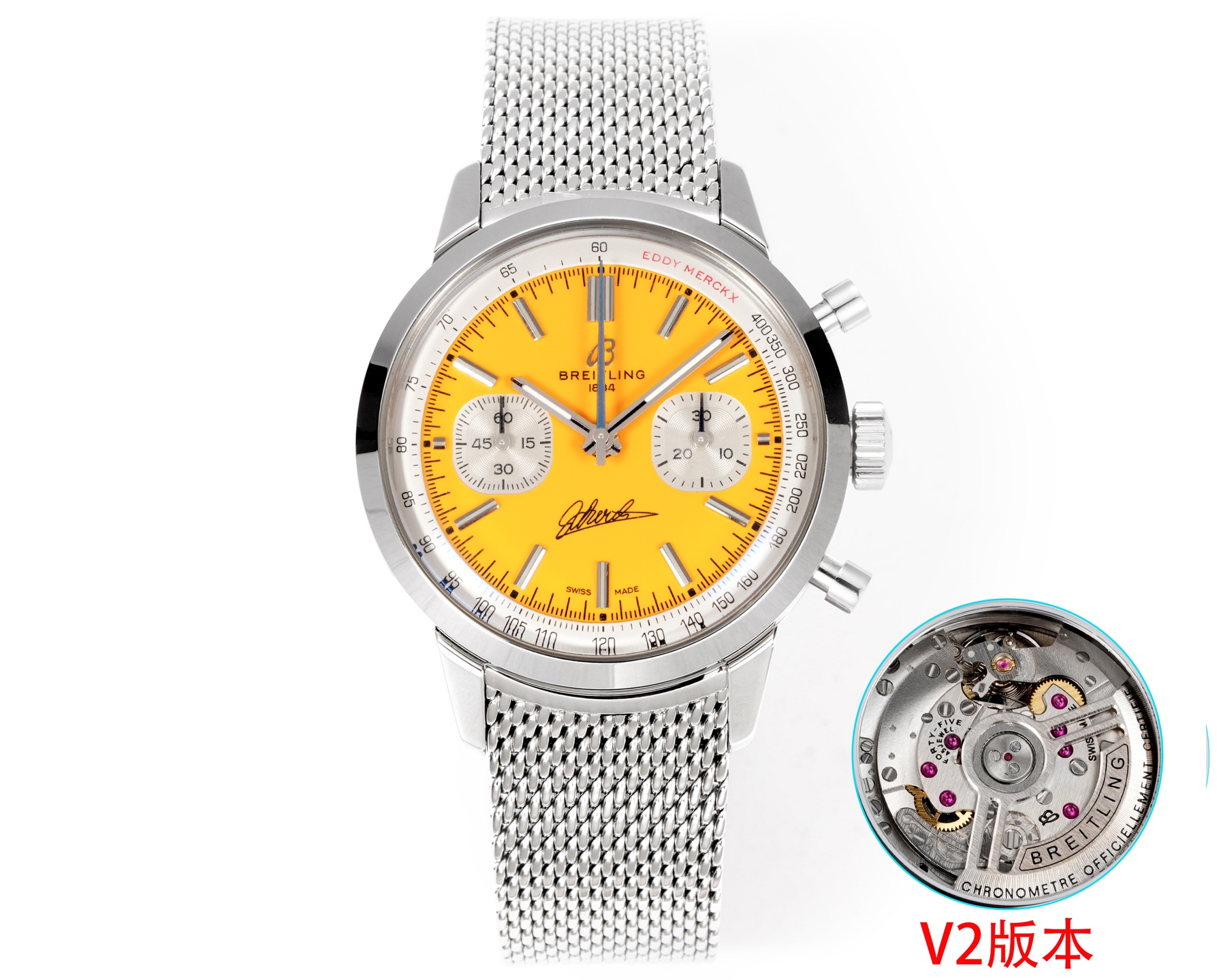 Breitling Navitimer Stainless steel Black dial 41 mm Chronograph BLS Factory Configuration 5531A7 1:1 Superclone - Image 4