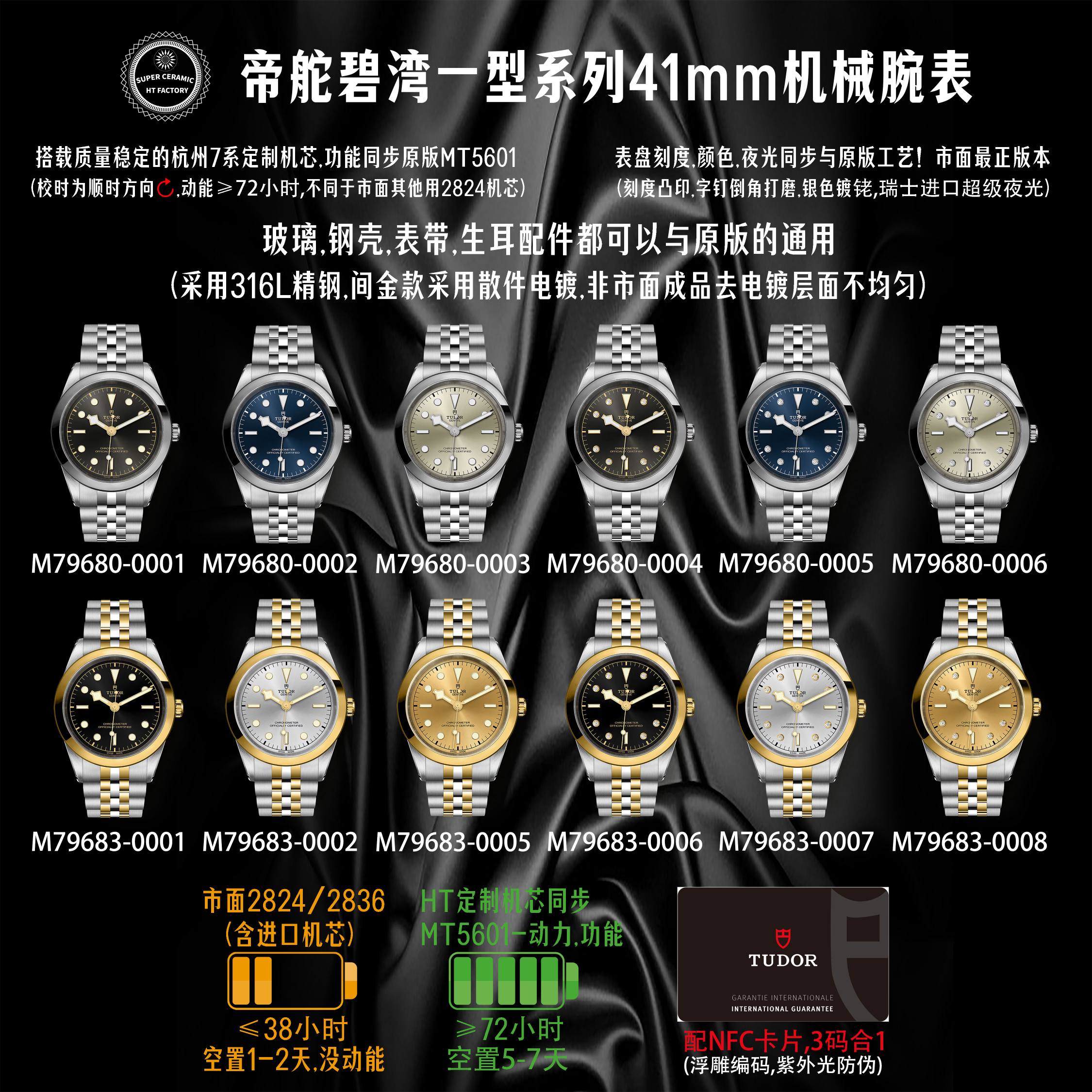 Tudor Black Bay Gold 41 mm HT Factory Configuration 37D81C 1:1 Superclone