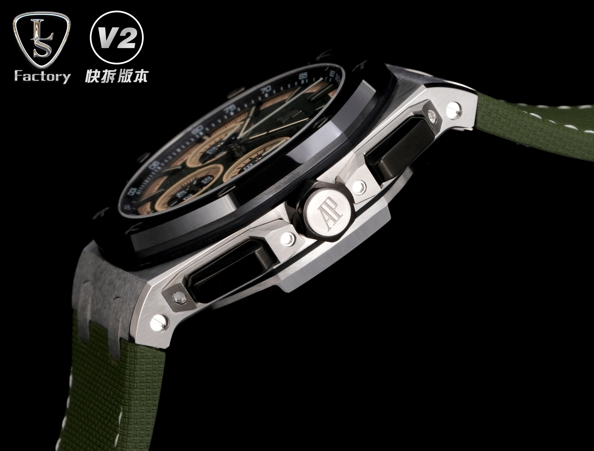 Audemars Piguet Royal Oak Offshore 26420 316 Stainless Steel Rubber strap 43 mm Date display Configuration 936BA0 1:1 Superclone - Image 4