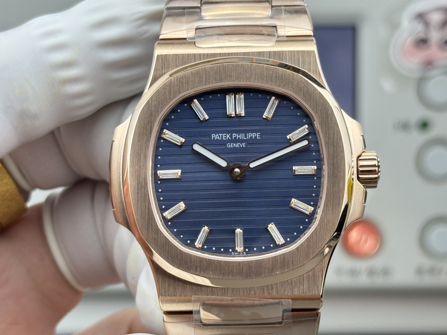 Patek Philippe Nautilus Blue dial Tourbillon BLS Factory Configuration 8A732C 1:1 Superclone - Image 7