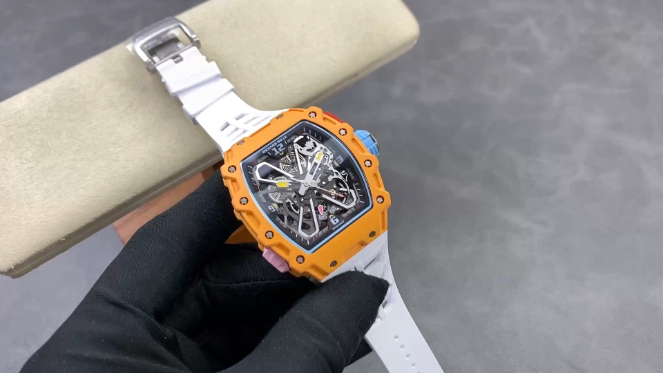 Richard Mille RM 035 RM35 Carbon composite 43.15 x 49.95 mm Skeleton / openworked CLEAN Factory Configuration 3CF036 1:1 Superclone