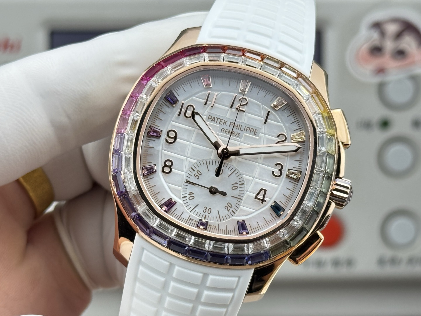Patek Philippe Aquanaut Luce 7968/300R-001 Rainbow Chronograph 1:1 Superclone - Image 132