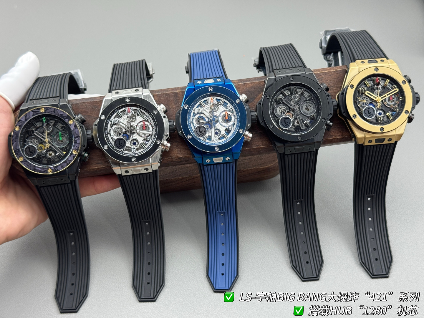 Hublot Big Bang Rubber strap 44 mm Chronograph LS Factory Configuration A29C03 1:1 Superclone