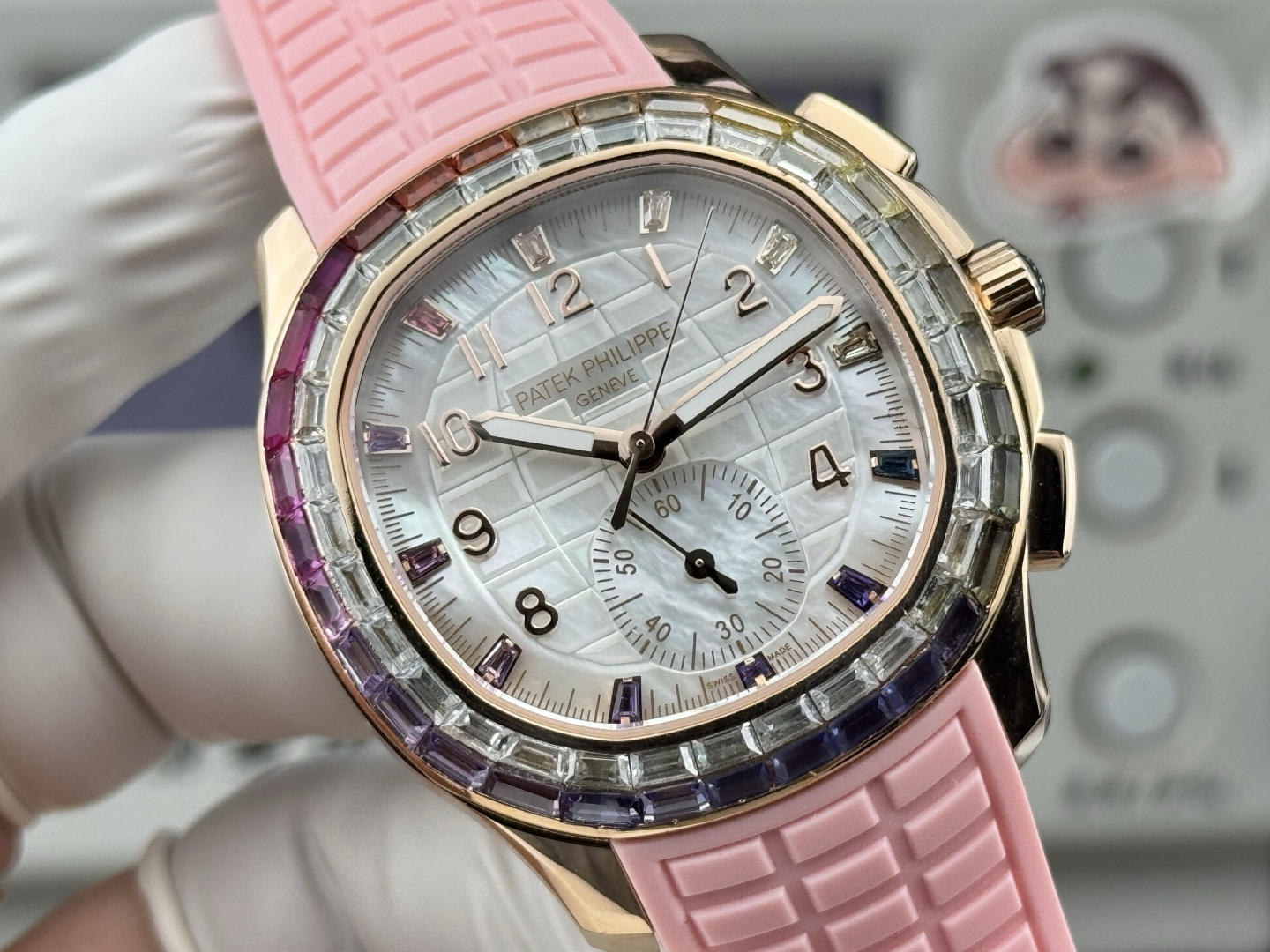 Patek Philippe Aquanaut Luce 7968/300R-001 Rainbow Chronograph 1:1 Superclone - Image 218