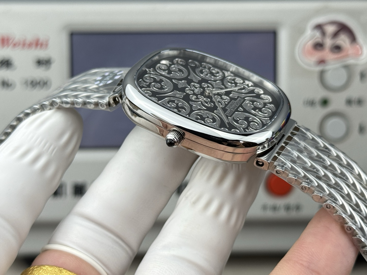 Patek Philippe Golden Ellipse 5738/51G-001 Hand-Engraved Enamel Dial 1:1 Superclone - Image 21