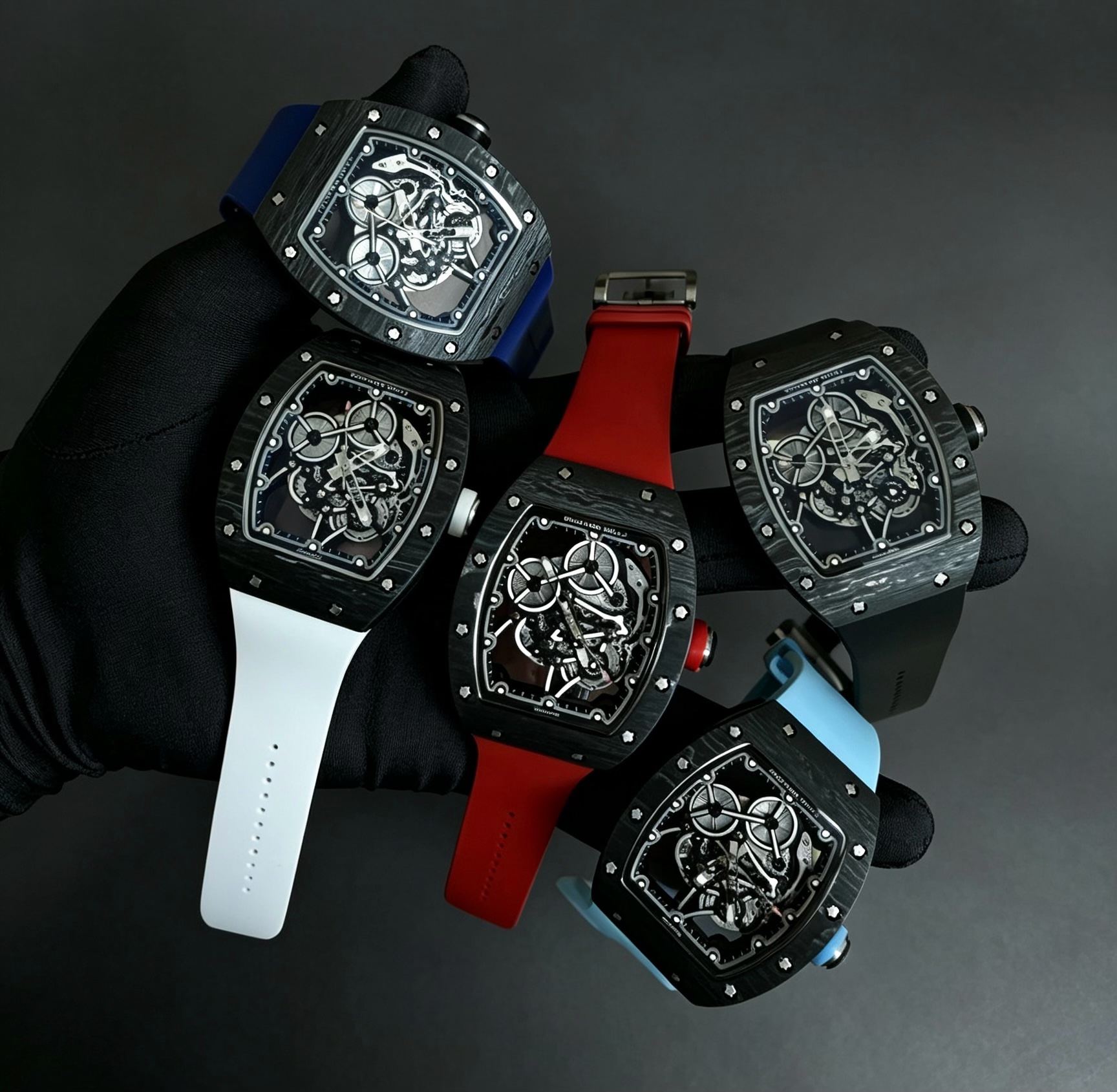 Richard Mille RM 055 RM055 Carbon composite 38.5 mm Configuration 6D4676 1:1 Superclone - Image 10