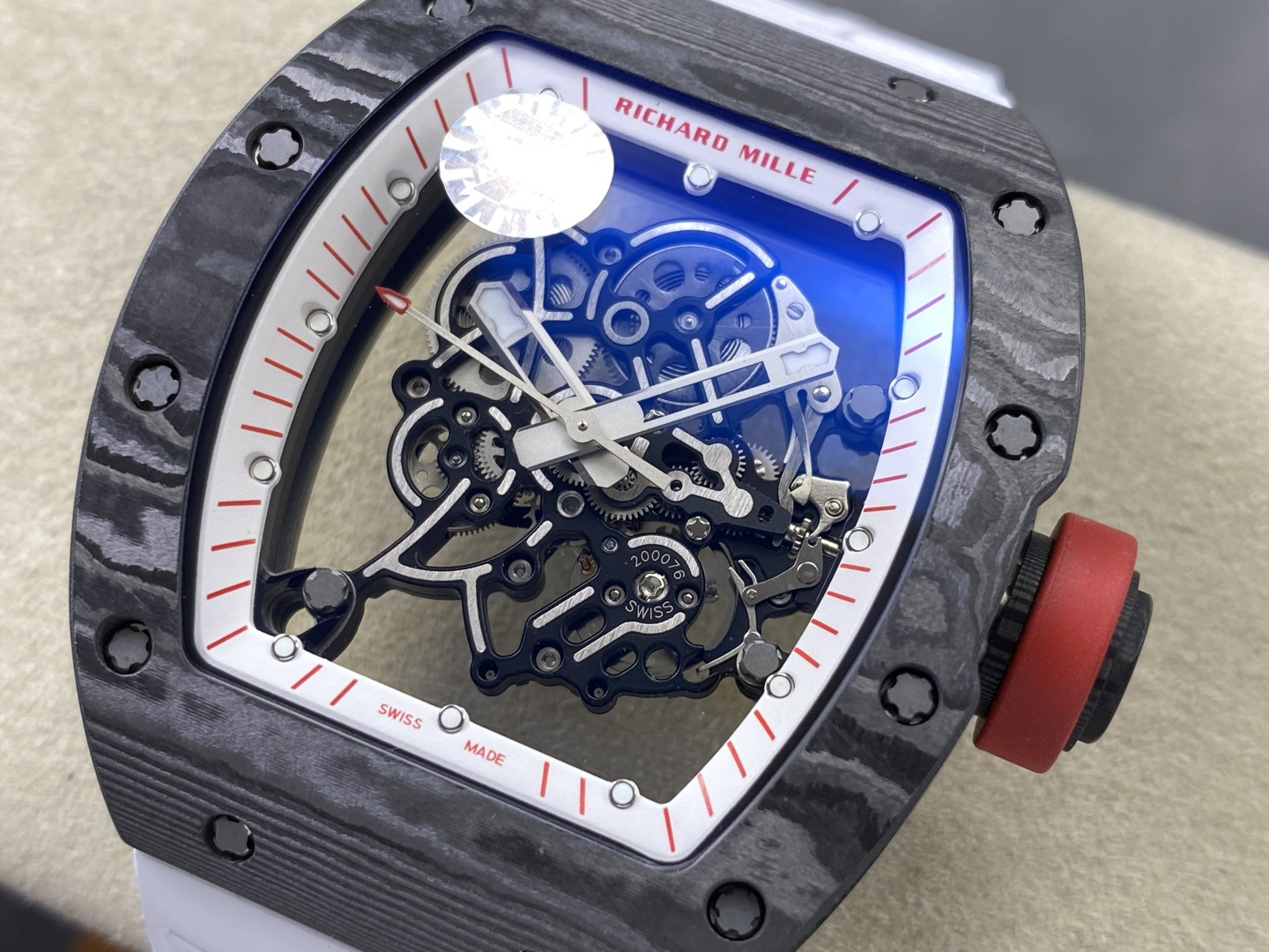 Richard Mille RM 055 RM055 Carbon composite Manual-wind ZF Factory Configuration 2661FA 1:1 Superclone - Image 9