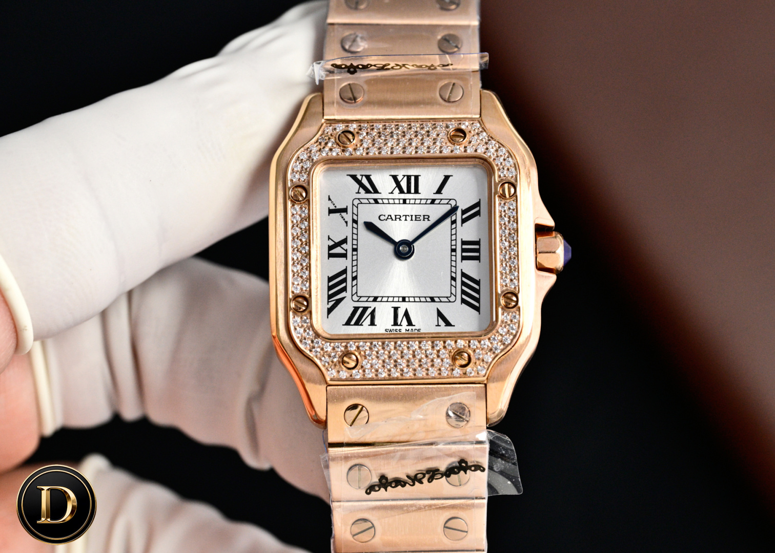 Cartier Santos Stainless steel Silver dial 27 x 34.4 mm TW Factory Configuration 73B8BD 1:1 Superclone - Image 4