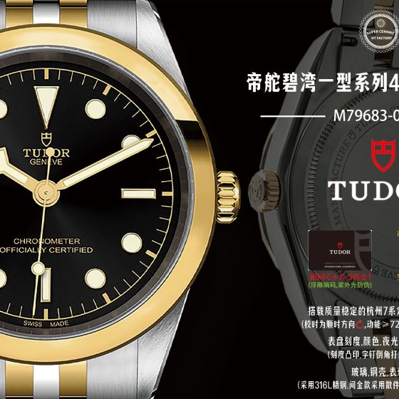 Tudor Black Bay 22 mm HT Factory Configuration A3CE82 1:1 Superclone
