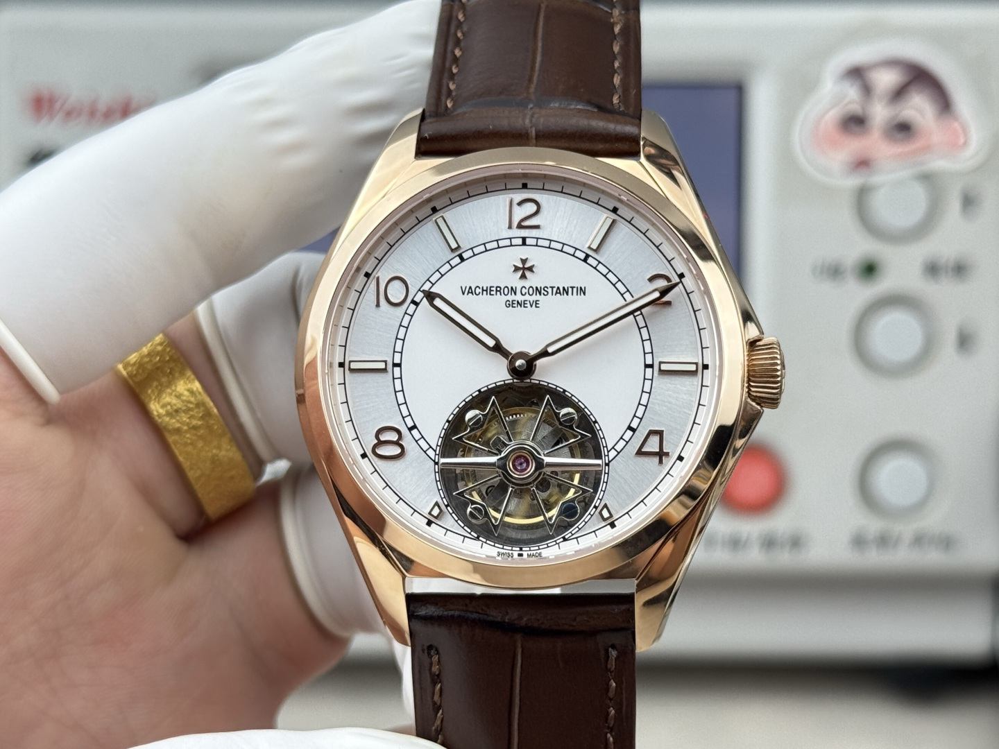 Vacheron Constantin Fiftysix tourbillon - 41 mm - Pink Gold Watch 6000E/000R-B488 (X60R2316) 1:1 Superclone - Image 2