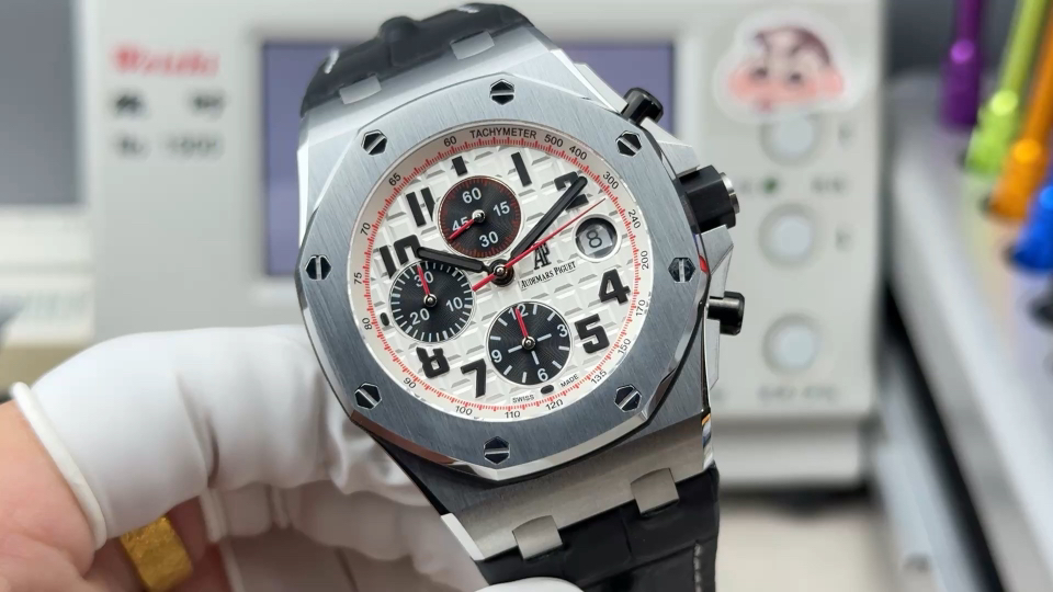 Audemars Piguet Royal Oak Offshore 26470 Stainless steel Rubber strap 42 mm Chronograph LS Factory Configuration 1F876F 1:1 Superclone