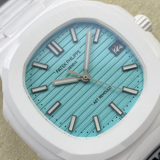 Patek Philippe Nautilus 5711 Ceramic Blue dial 40 mm Configuration 855A77 1:1 Superclone