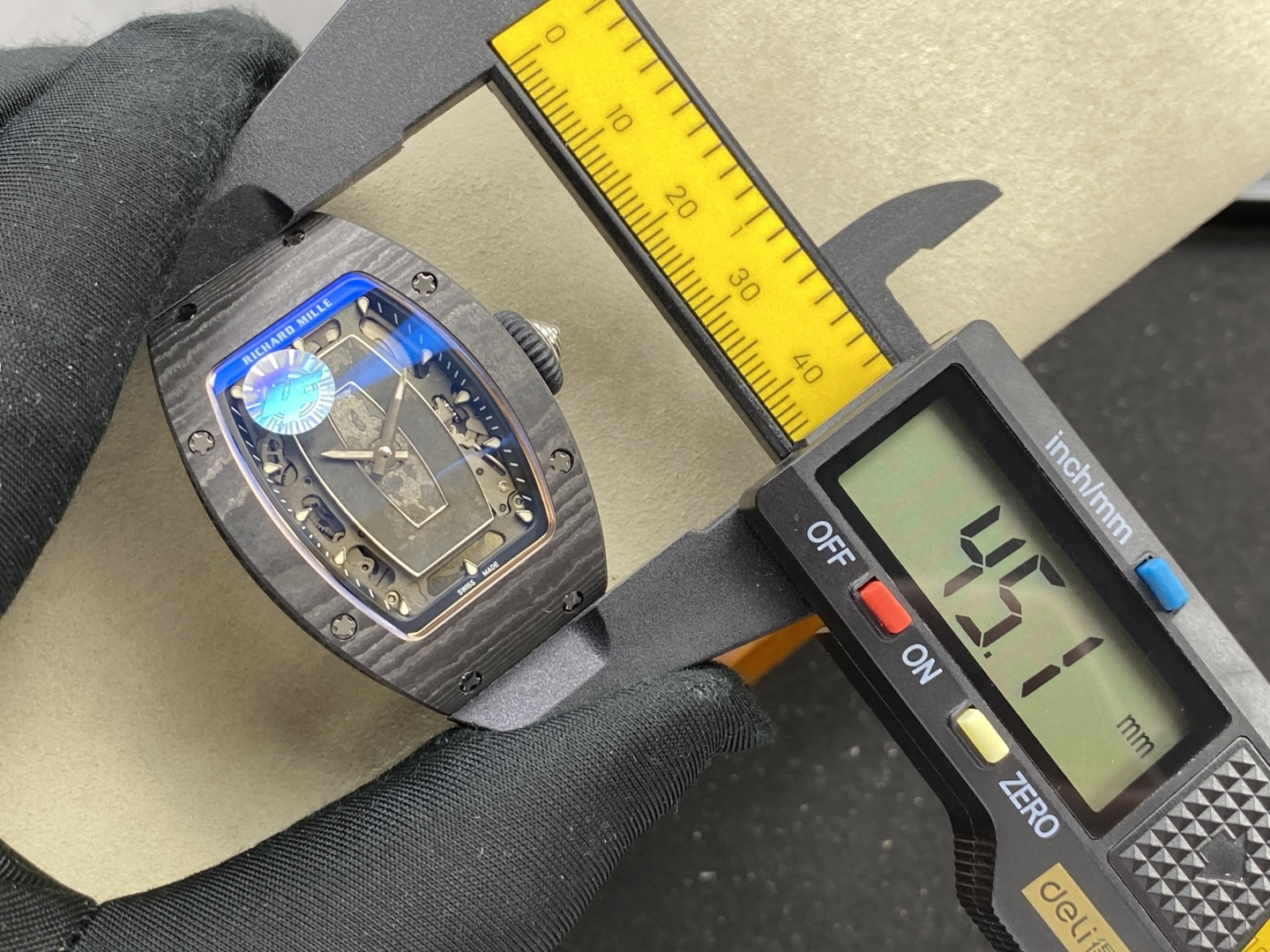 Richard Mille RM 07 RM07 45.66 mm Automatic ZF Factory Configuration D306D0 1:1 Superclone - Image 13