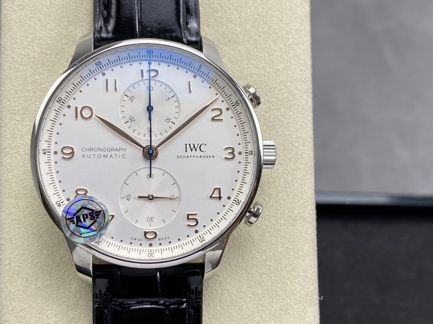 IWC Portugieser 41 mm Chronograph APS Factory Configuration 32D0CE 1:1 Superclone - Image 7