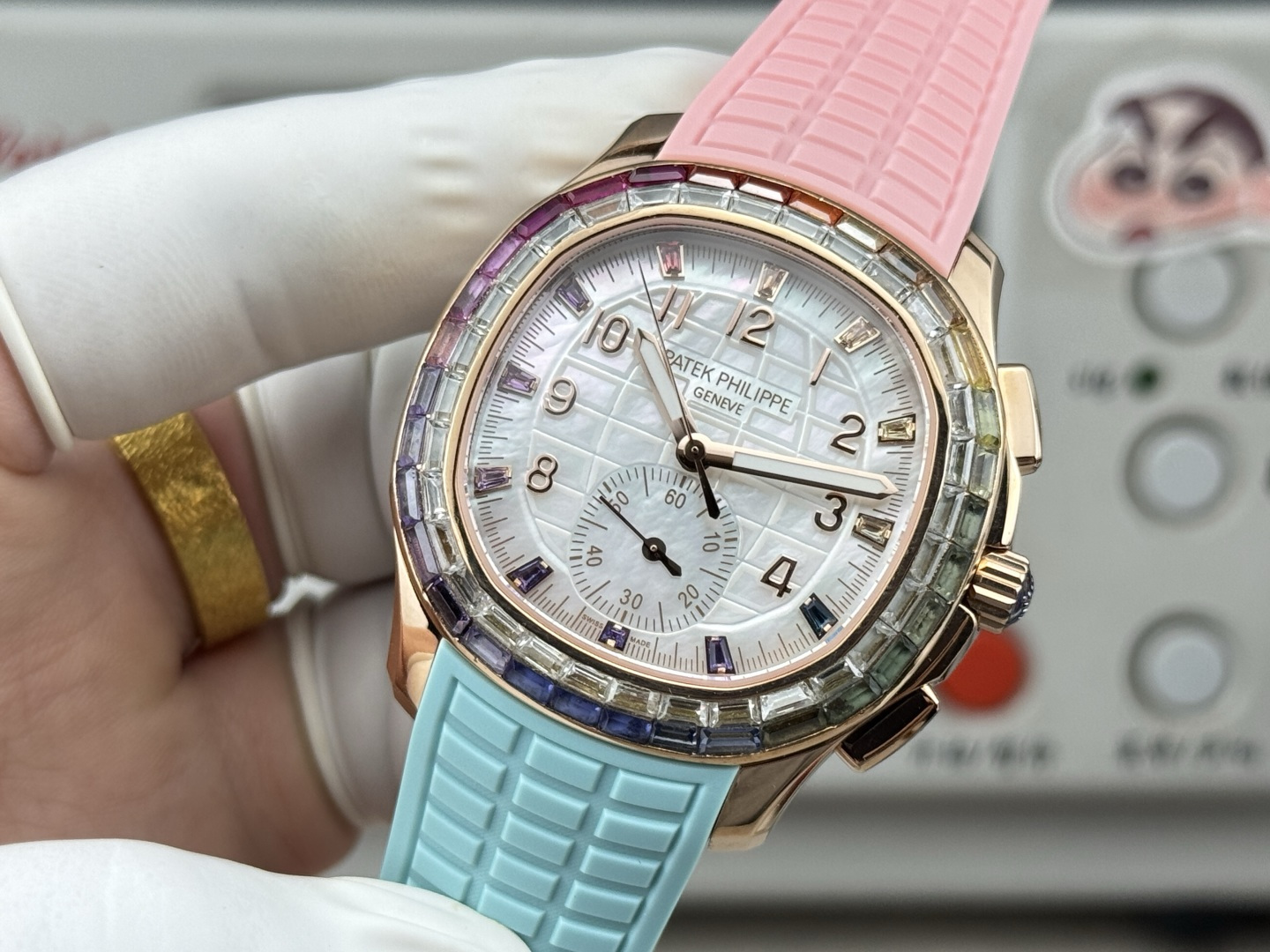Patek Philippe Aquanaut Luce 7968/300R-001 Rainbow Chronograph 1:1 Superclone - Image 107