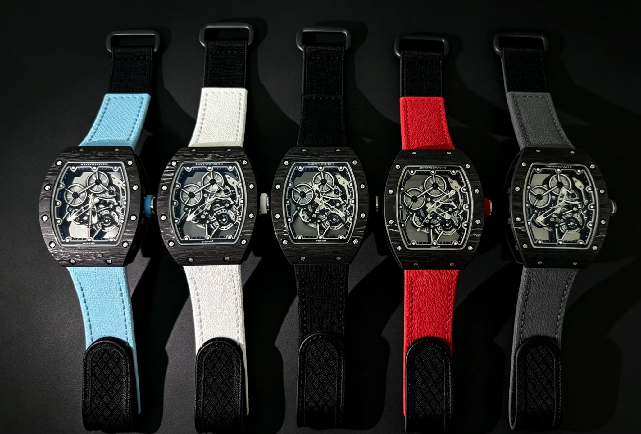 Richard Mille RM 055 RM055 Carbon composite 38.5 mm Configuration 6D4676 1:1 Superclone - Image 17