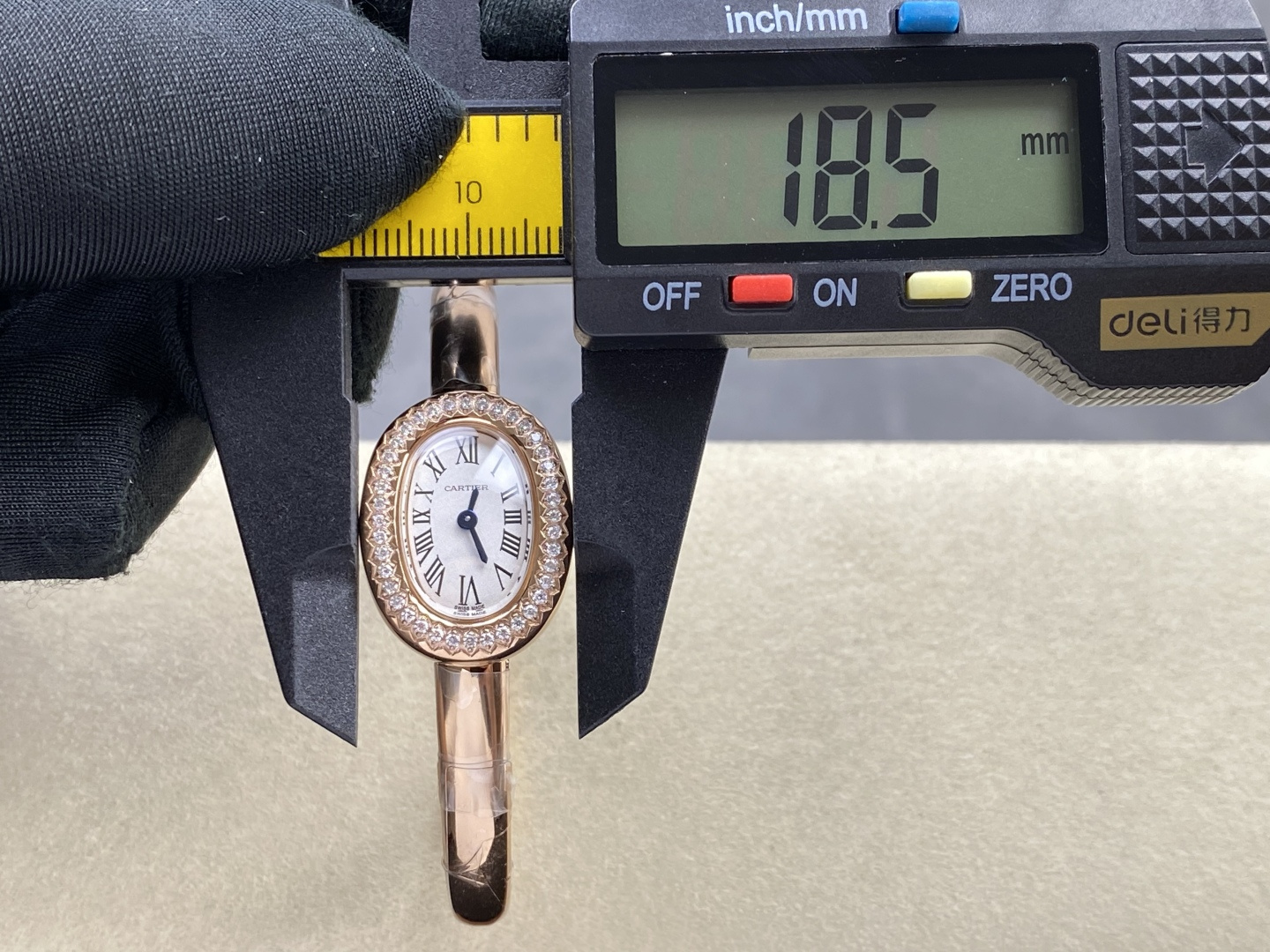 Cartier Baignoire Gold Silver dial White 24.6 x 18.7 mm Configuration A4A896 1:1 Superclone - Image 11