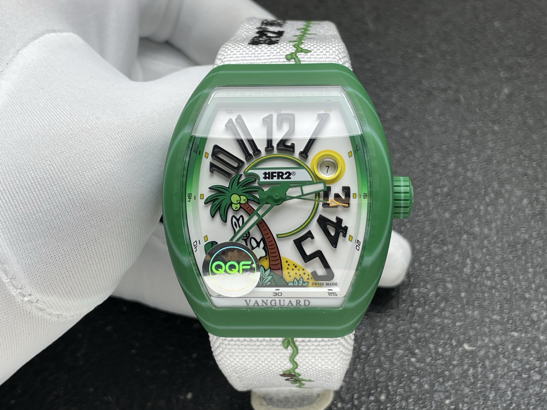 Franck Muller Vanguard V41 Carbon composite 41 mm Date display QQF Factory Configuration E633B8 1:1 Superclone - Image 8