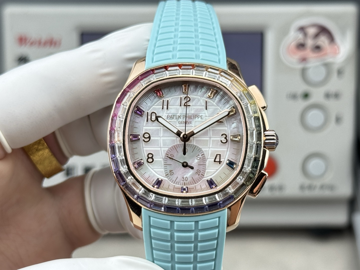 Patek Philippe Aquanaut Luce 7968/300R-001 Rainbow Chronograph 1:1 Superclone - Image 81