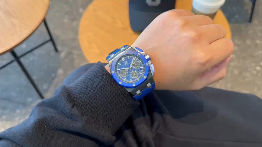 Audemars Piguet Royal Oak Offshore 26420 316 Stainless Steel Rubber strap 44 mm Date display LS Factory Configuration 4DC4B5 1:1 Superclone