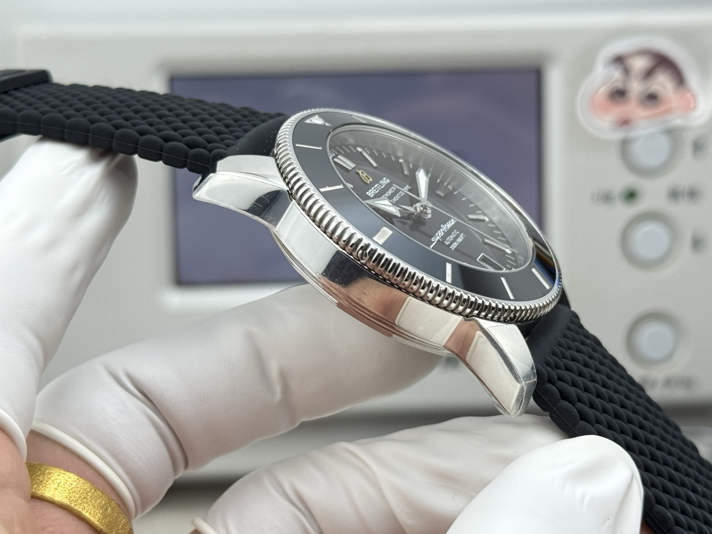 Breitling Superocean Heritage Rubber strap 42 mm GF Factory Configuration 2D53B1 1:1 Superclone - Image 4