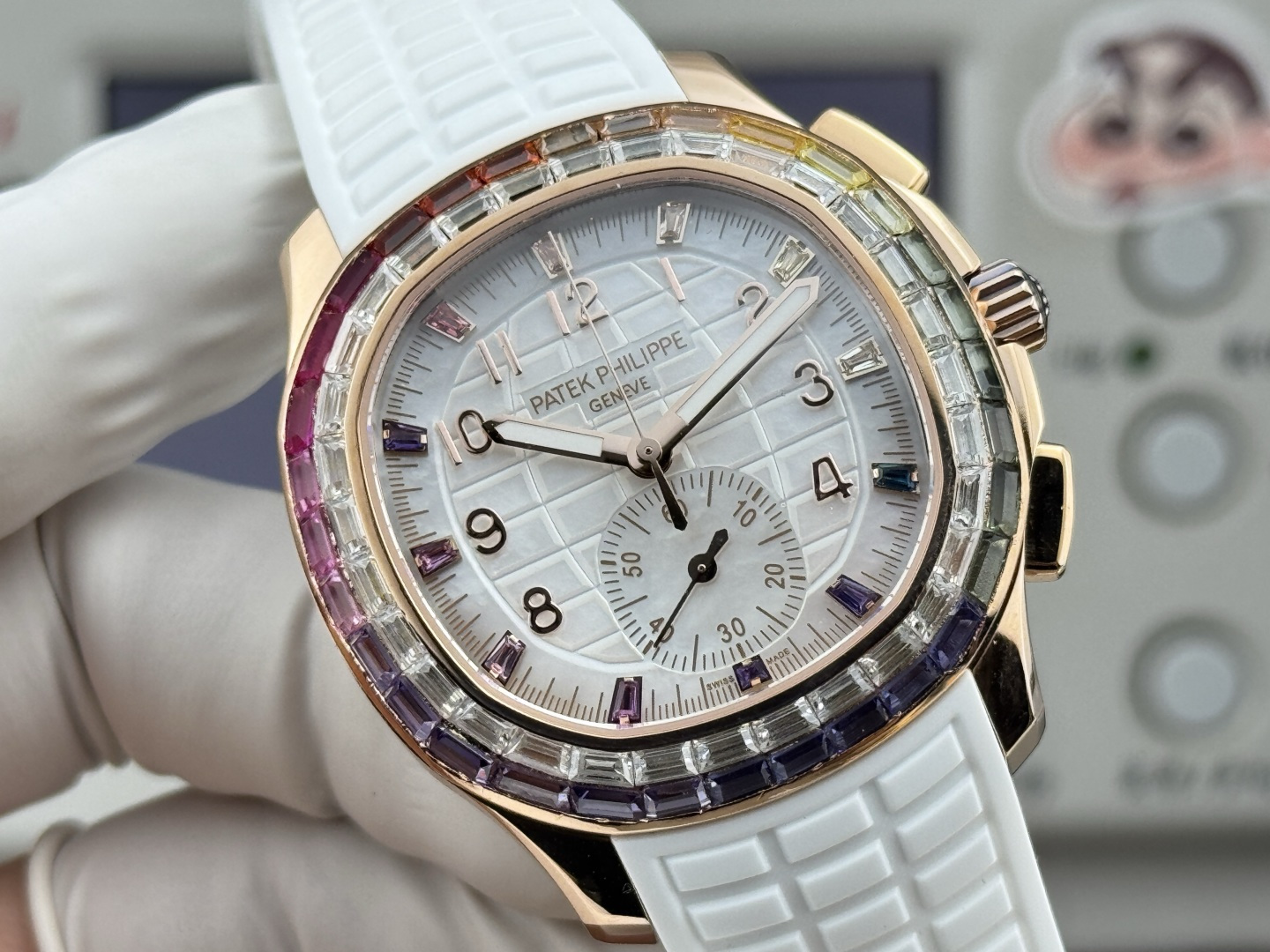 Patek Philippe Aquanaut Luce 7968/300R-001 Rainbow Chronograph 1:1 Superclone - Image 120